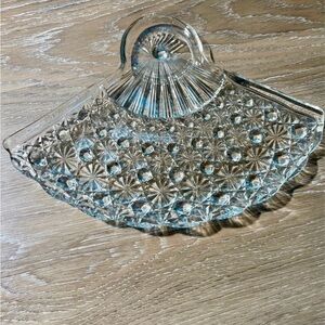 Patterned 'Fan' Snack Plate